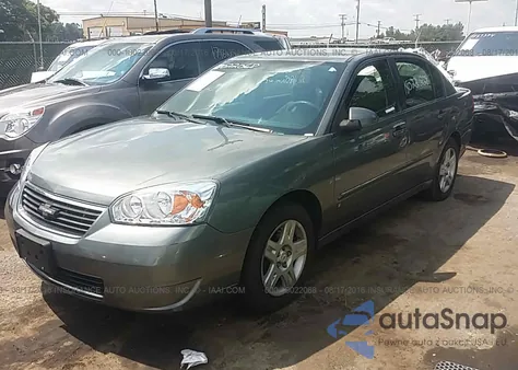 2006 Chevrolet Malibu Lt из США, поврежденный, VIN 1G1ZT51886F123365